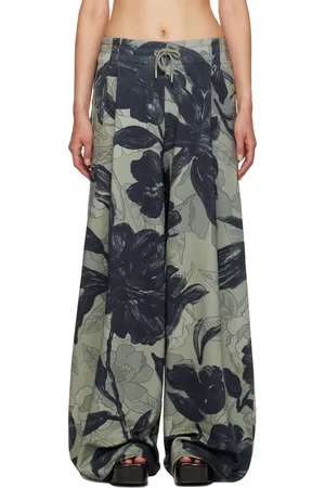 DRIES VAN NOTEN Pantalon de survêtement décontracté vert