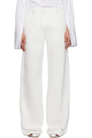 DRIES VAN NOTEN Jean décontracté blanc