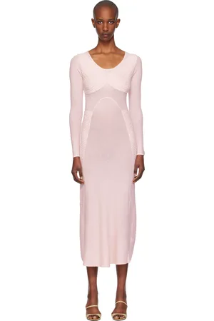 Isa Boulder Robe longue à manches longues Sweetheart rose