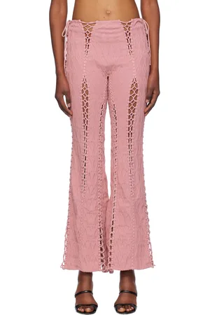 Isa Boulder Pantalon de détente évasé Louise rose