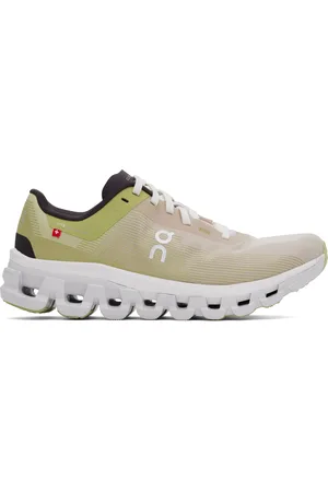 On Running Baskets Cloudflow 4 vert et beige