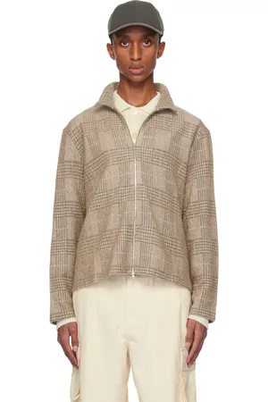 OUR LEGACY Blouson rétréci beige à glissière
