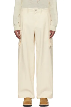OUR LEGACY Pantalon cargo Mount blanc cassé