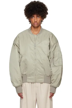 Entire Studios Blouson aviateur gris à emmanchures basses