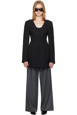 Carven Robe courte façon tailleur noire