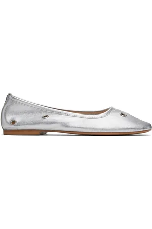 mfpen Ballerines argentées à œillets