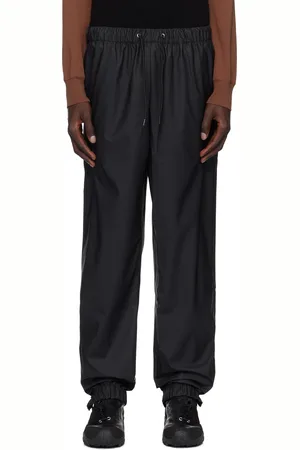 Rains Pantalon de survêtement de pluie noir à coupe classique