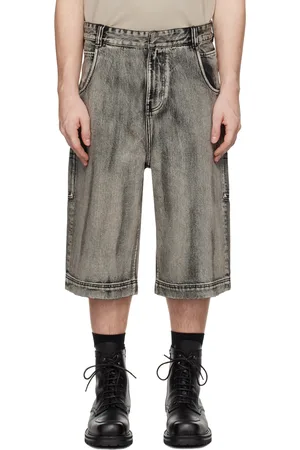 Entire Studios Short noir en denim