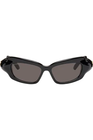 Balenciaga Lunettes de soleil rectangulaires Palazzo noires