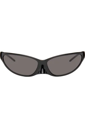 Balenciaga Lunettes de soleil ovales 4G noires