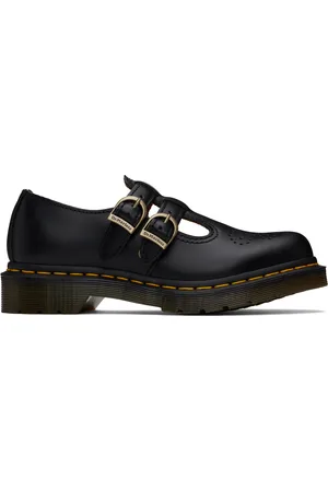 Dr. Martens Flâneurs de style Charles IX 8065 noirs en cuir lisse