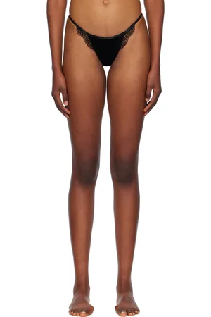 Agent Provocateur Tanga Rivere noir en cuir synthétique