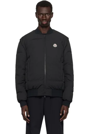 Moncler Blouson Taku noir rembourré en duvet