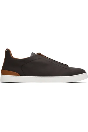 Ermenegildo Zegna Baskets Triple Stitch™ #UseTheExisting™ brunes