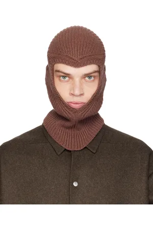 Rick Owens Passe-montagne Skull brun - Porterville