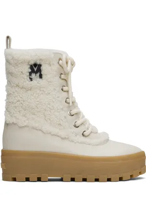 Mackage Bottes Hero blanc cassé en peau retournée