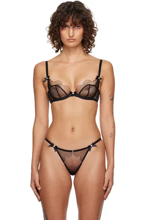 Agent Provocateur Soutien-gorge Lorna noir et rose à armatures