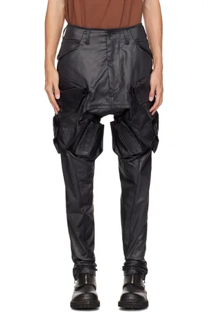 JULIUS Pantalon cargo Gasmask noir
