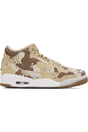 Nike Baskets rétro Air Jordan 3 Tex beiges à motif camouflage