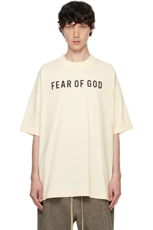 FEAR OF GOD T-shirt blanc cassé à logo
