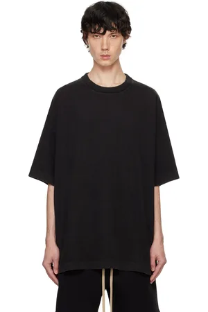 FEAR OF GOD T-shirt noir en jersey épais de coton
