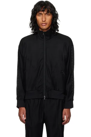 OUR LEGACY Blouson de survêtement noir en jersey