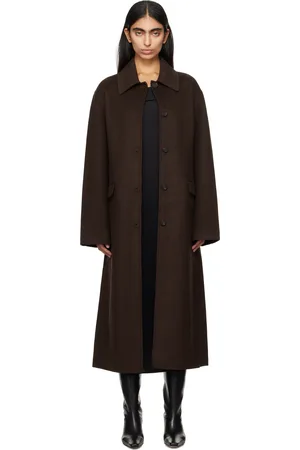 Holzweiler Manteau Felsa brun en laine