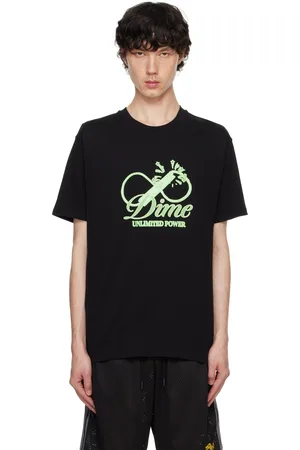 DIME T-shirt noir à image à logo