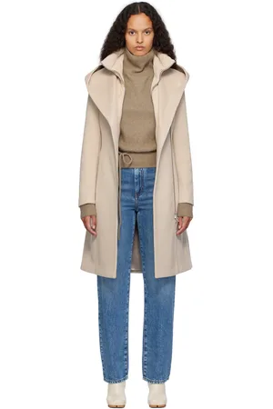 Mackage Manteau Shia beige à empiècement sous-jacent