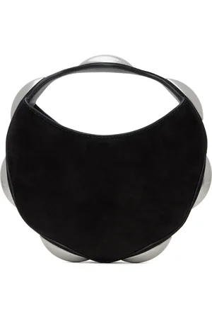 Alexander Wang Sac à main circulaire noir à ferrures en forme de dôme