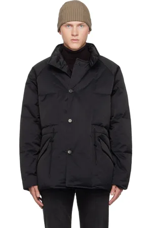 Paul Smith Manteau noir en nylon recyclé mélangé rembourré en duvet