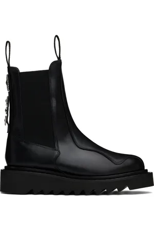 TOGA VIRILIS Bottes chelsea noires exclusives à SSENSE