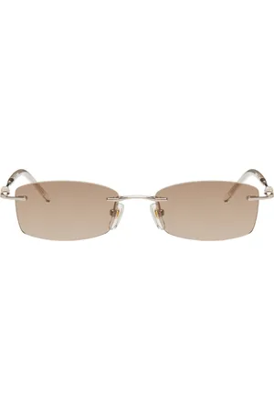 BONNIE CLYDE Lunettes de soleil Lisp dorées en métal