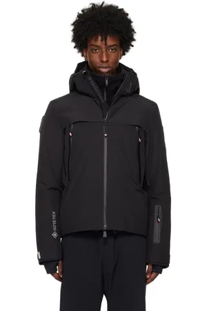 Moncler Blouson Balmhorn noir rembourré en duvet