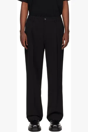 N. HOOLYWOOD Pantalon noir à écusson à logo