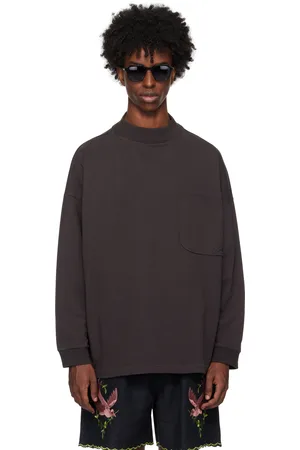 BODE T-shirt Barry noir à col cheminée
