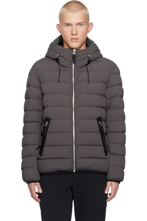 Mackage Blouson Jack gris en taffetas Agile-360™ rembourré en duvet léger