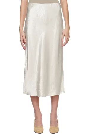Max Mara Jupe midi Alessio blanche