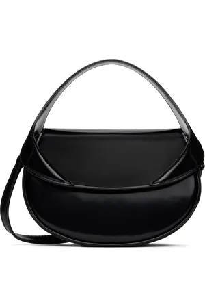 By Far Sac Hari noir en cuir semi-verni
