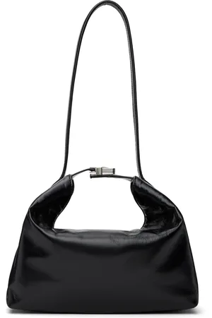 By Far Sac plissé Bea noir en cuir