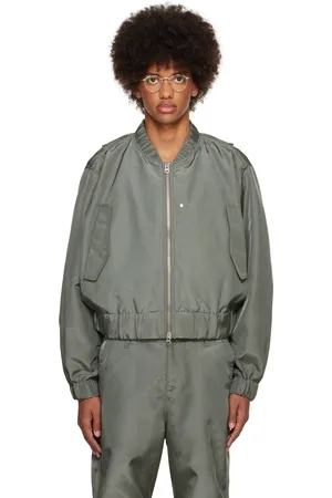 KARMUEL YOUNG Blouson aviateur bouffant gris