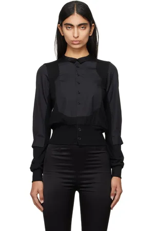 NOIR KEI NINOMIYA Cardigan noir à panneaux
