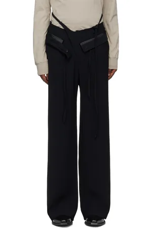OTTOLINGER Pantalon de complet noir à taille repliée