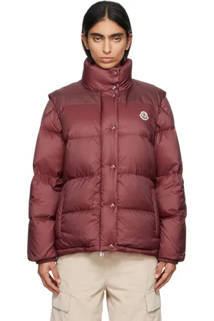 Moncler Blouson court réversible Verone bourgogne rembourré en duvet