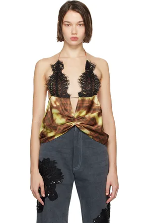 Collina Strada Camisole multicolore à motif écossais graphique