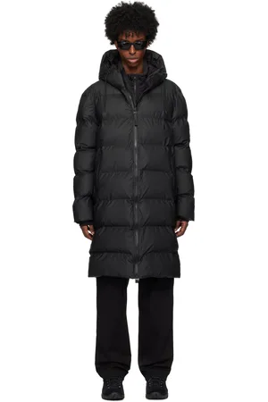 Rains Blouson matelassé long noir - Alta