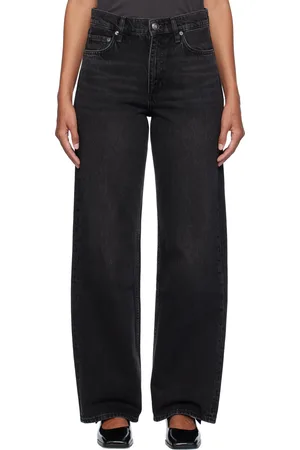 RAG&BONE Jean droit et décontracté Shea noir