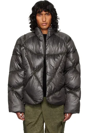 NAMESAKE Blouson matelassé Angler brun à garnitures à nœuds