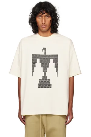 FEAR OF GOD T-shirt blanc cassé à image d