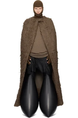 Rick Owens Manteau de style cape Masto brun - Porterville